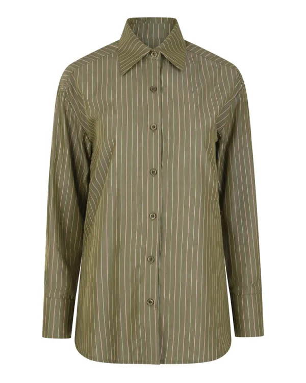 SAGE STRIPED SHIRT