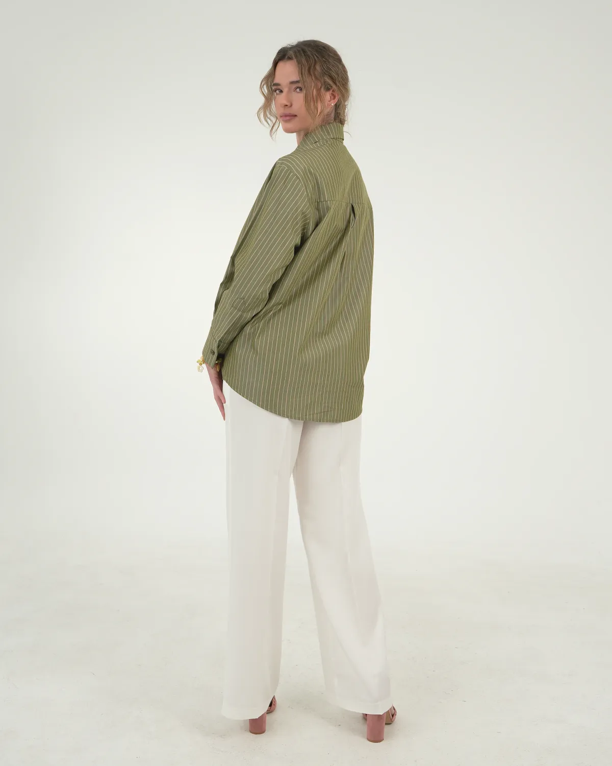 SAGE STRIPED SHIRT