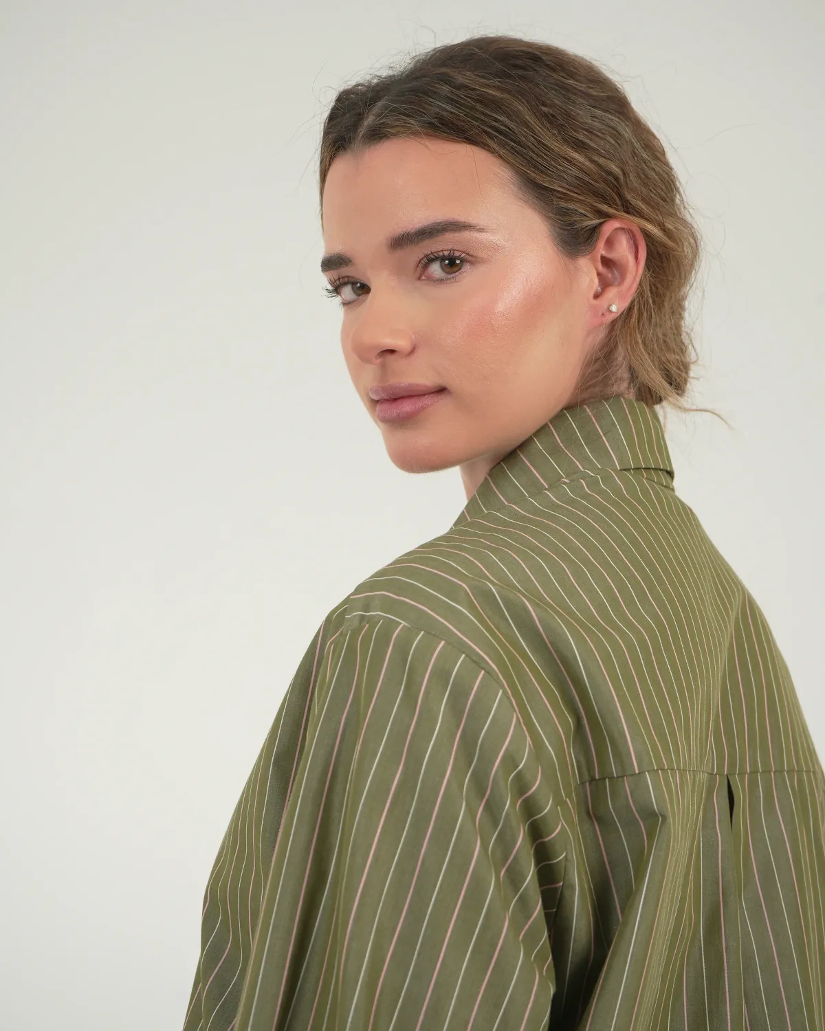 SAGE STRIPED SHIRT