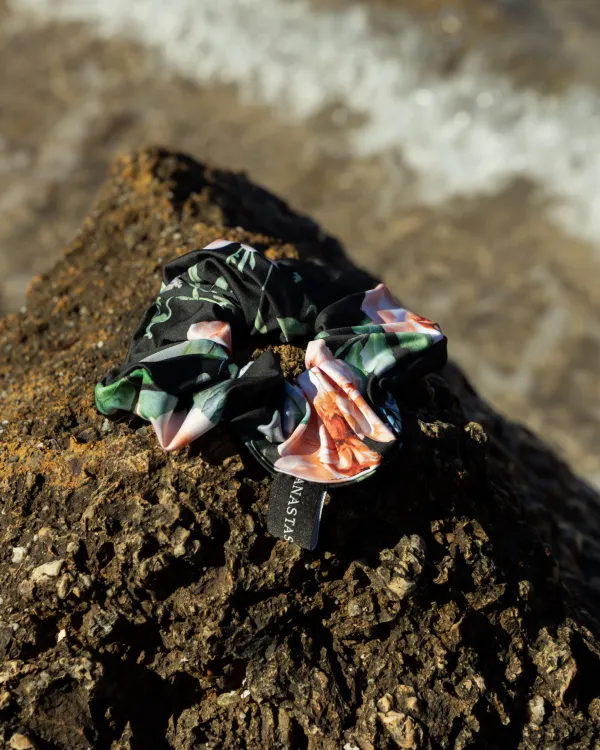 PEACH BLOOM SCRUNCHIE