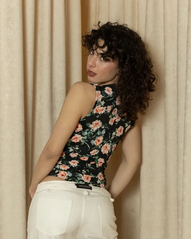 PEACH BLOOM BODYSUIT