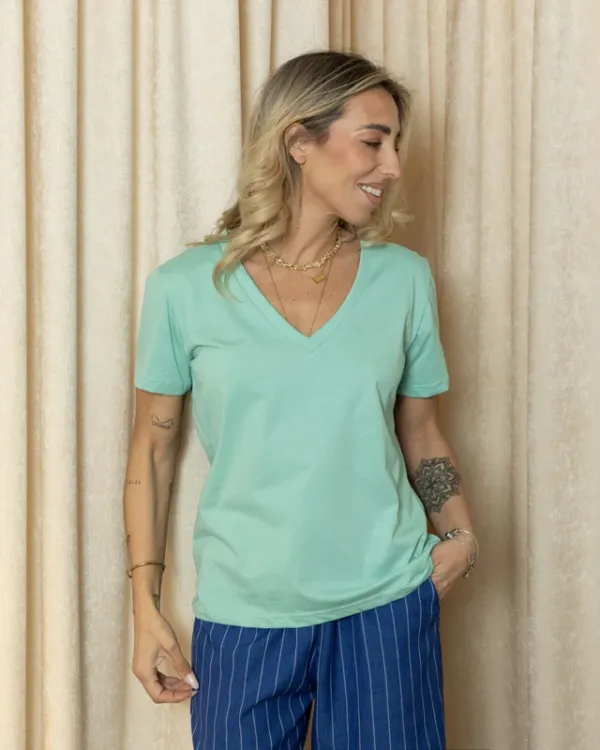 VIBE TEE AQUA GREEN