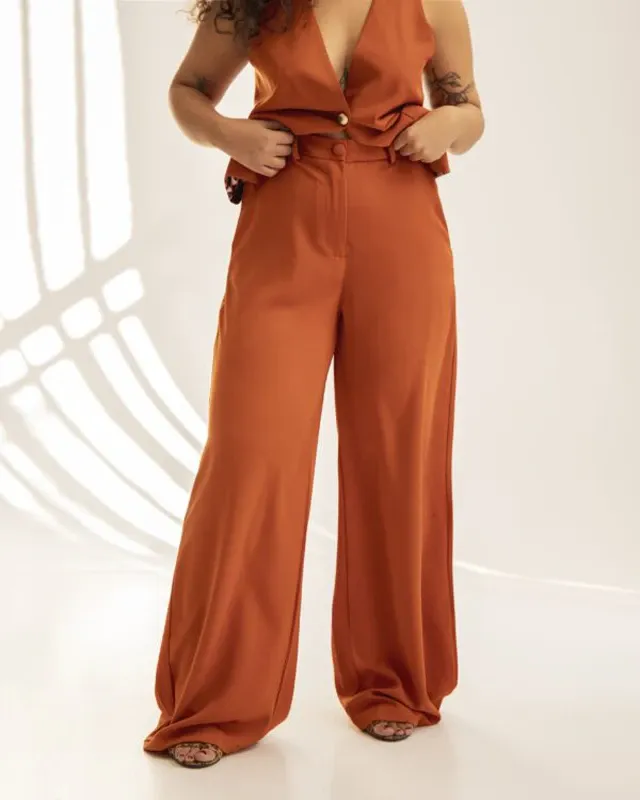 BURNT AMBER PANTS