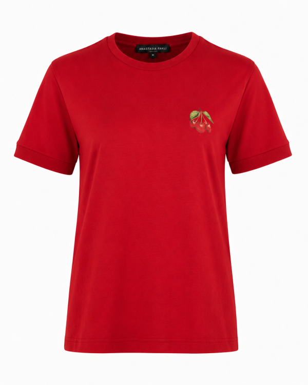 CHERRY KISS TEE – ROUGE
