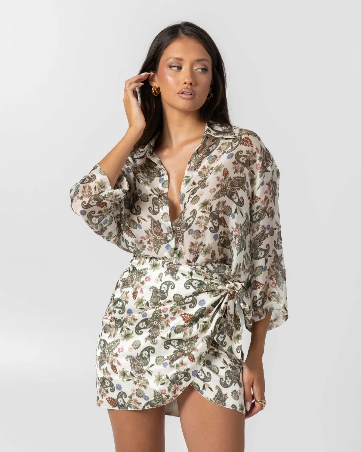 TERRA TRACE WRAP SKIRT