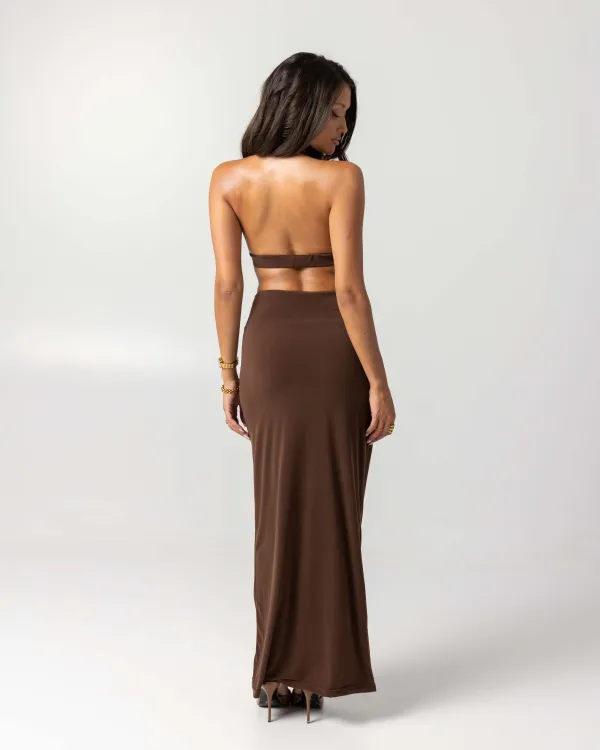 FORMA MAXI SKIRT – CACAO