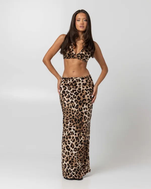 FORMA MAXI SKIRT – LEOPARDO