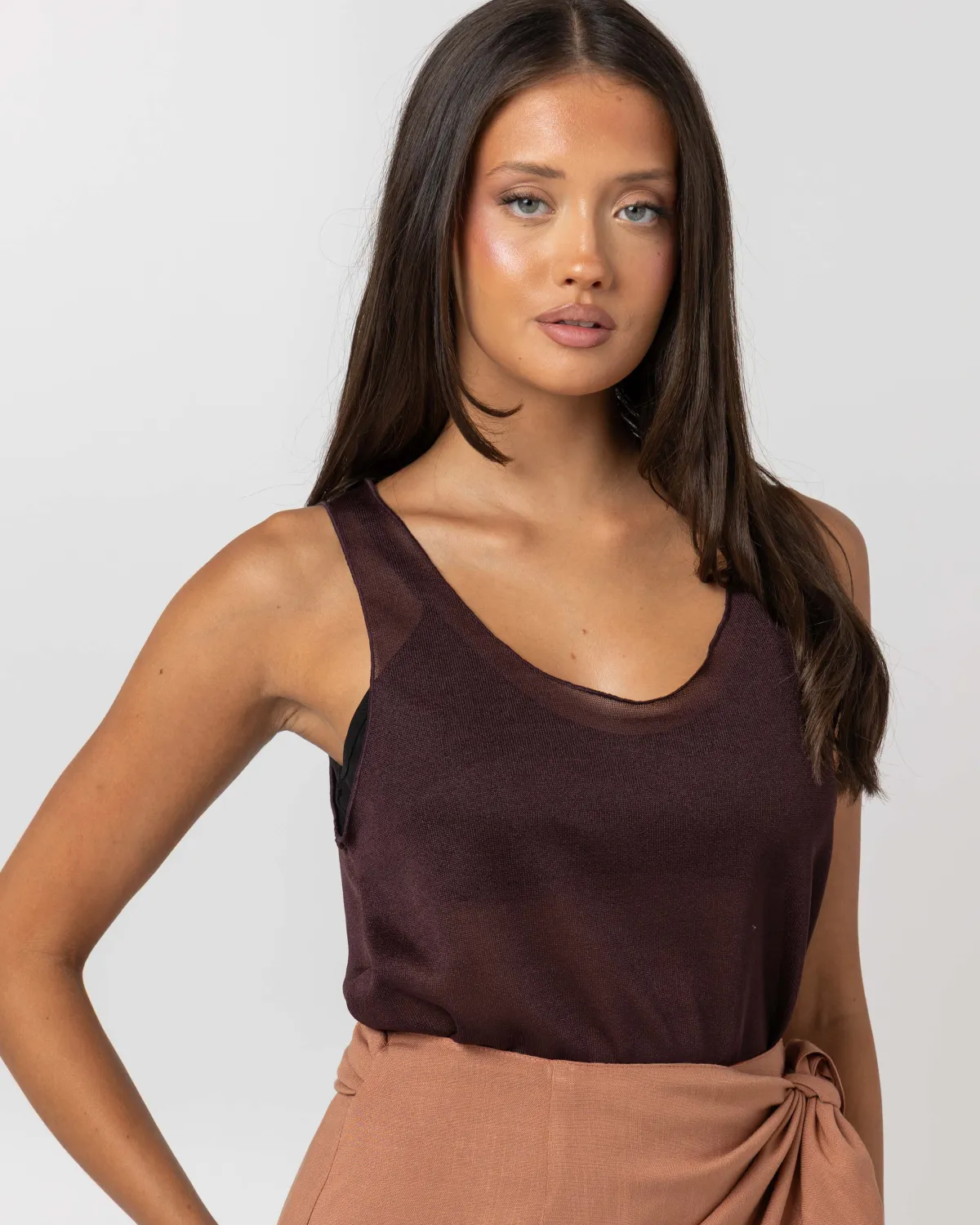 ARIA TOP – BURGUNDY