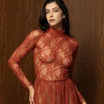 CLAY LACE REVERIE TOP – See-through δαντελένιο τοπ με ζιβάγκο