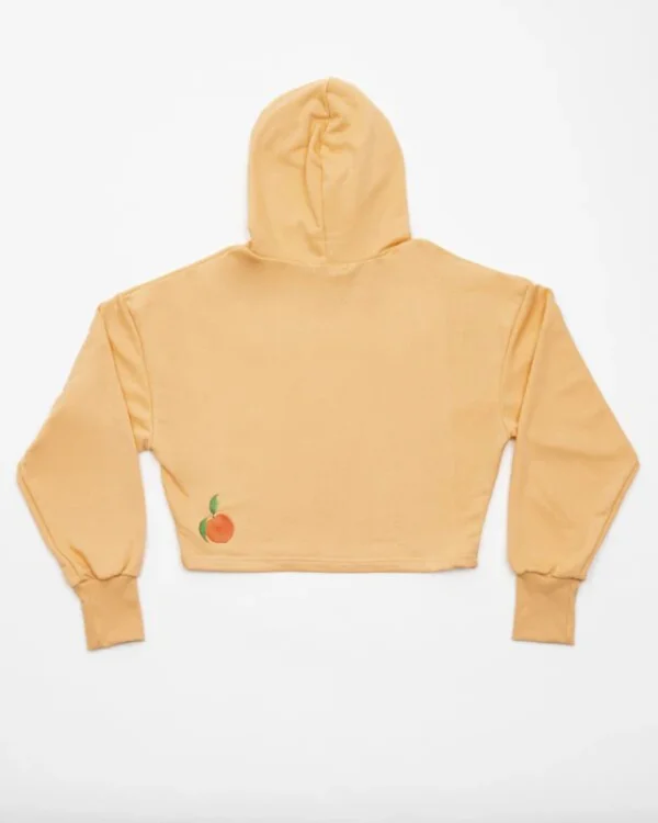 PEACH CROPPED HOODIE - Image 3