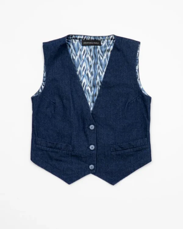 BOLD DENIM VEST - Image 2