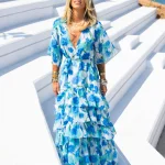 AQUA BLOOM DRESS