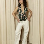 PEACH BLOOM BODYSUIT