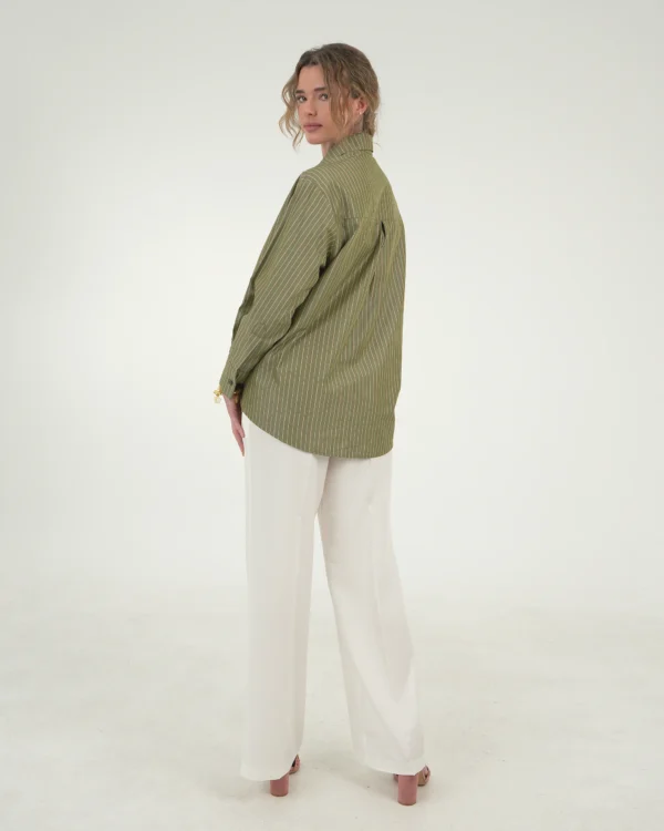 SAGE STRIPED SHIRT - Image 3