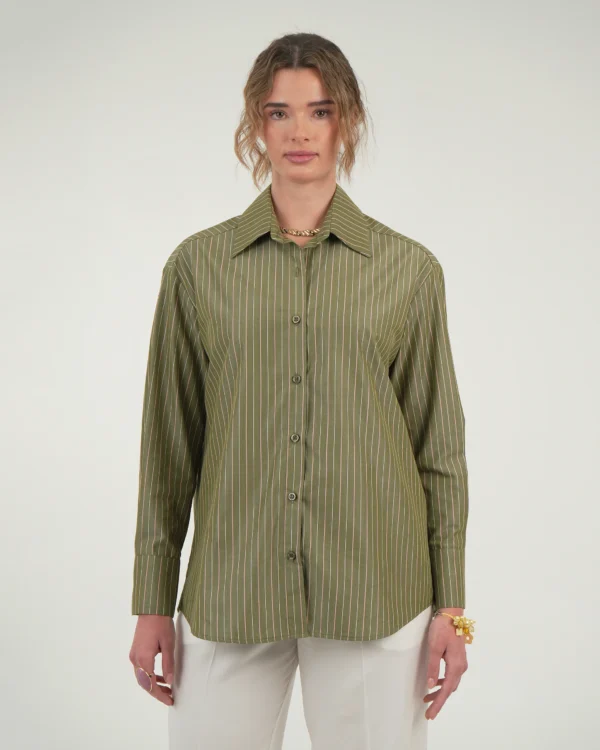 SAGE STRIPED SHIRT - Image 2